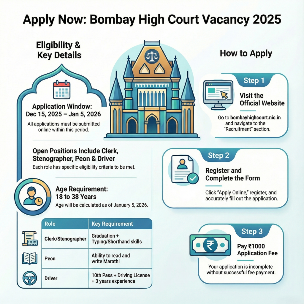 Bombay High Court Vacancy 2025