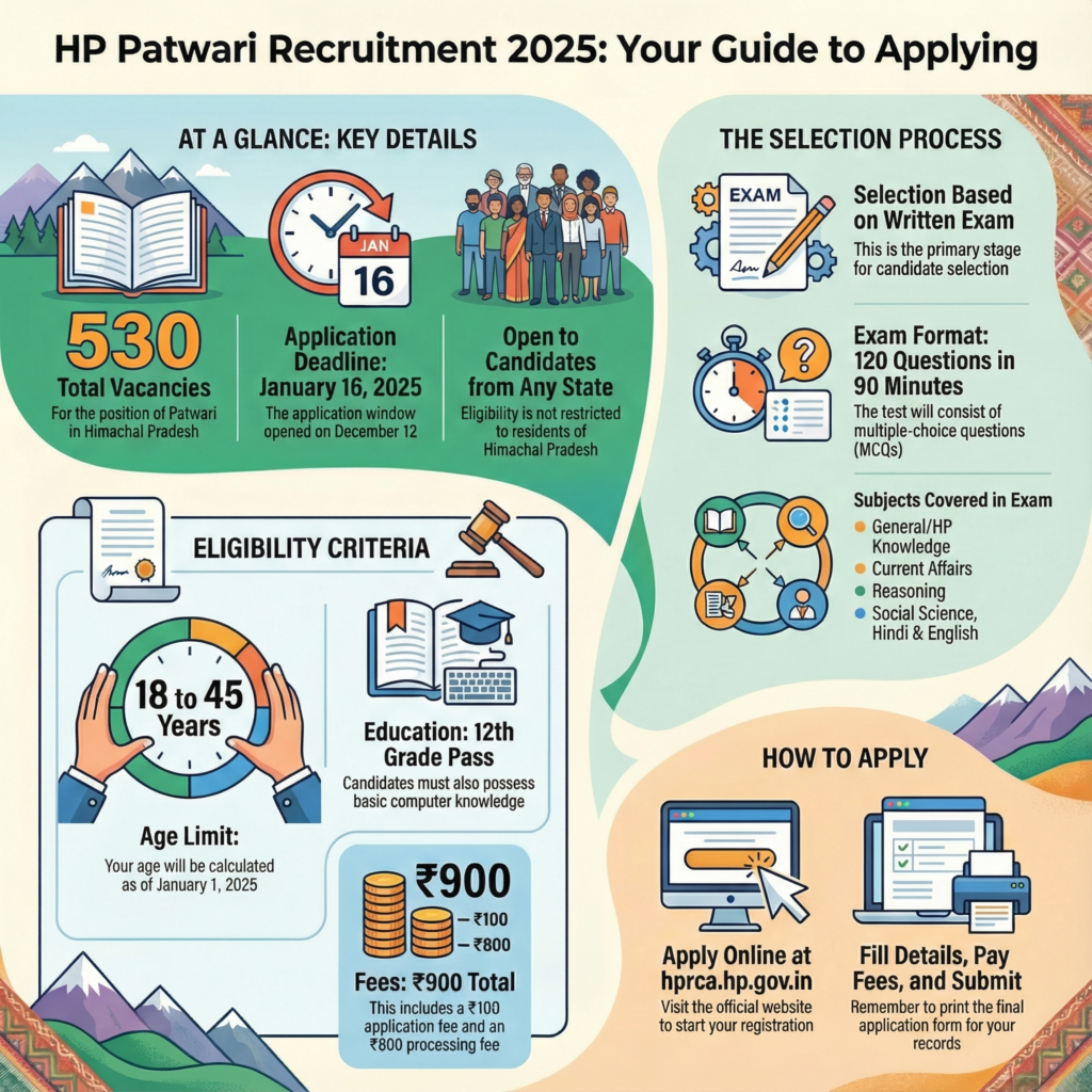 HP Patwari Recruitment 2025
