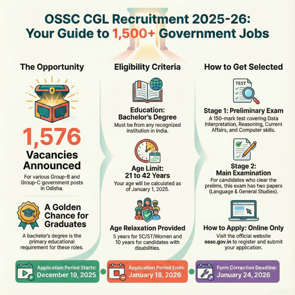 OSSC CGL Recruitment 2025