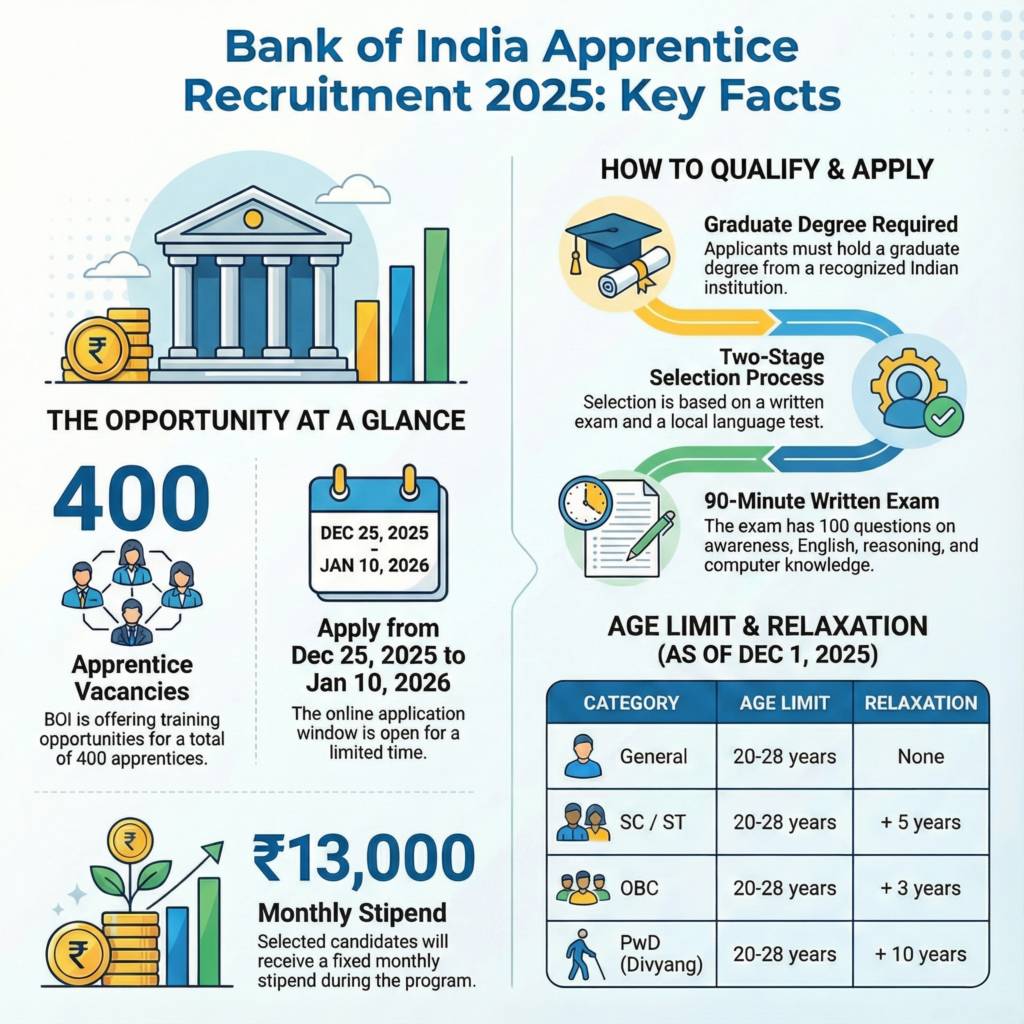 BOI Apprentice Recruitment 2025