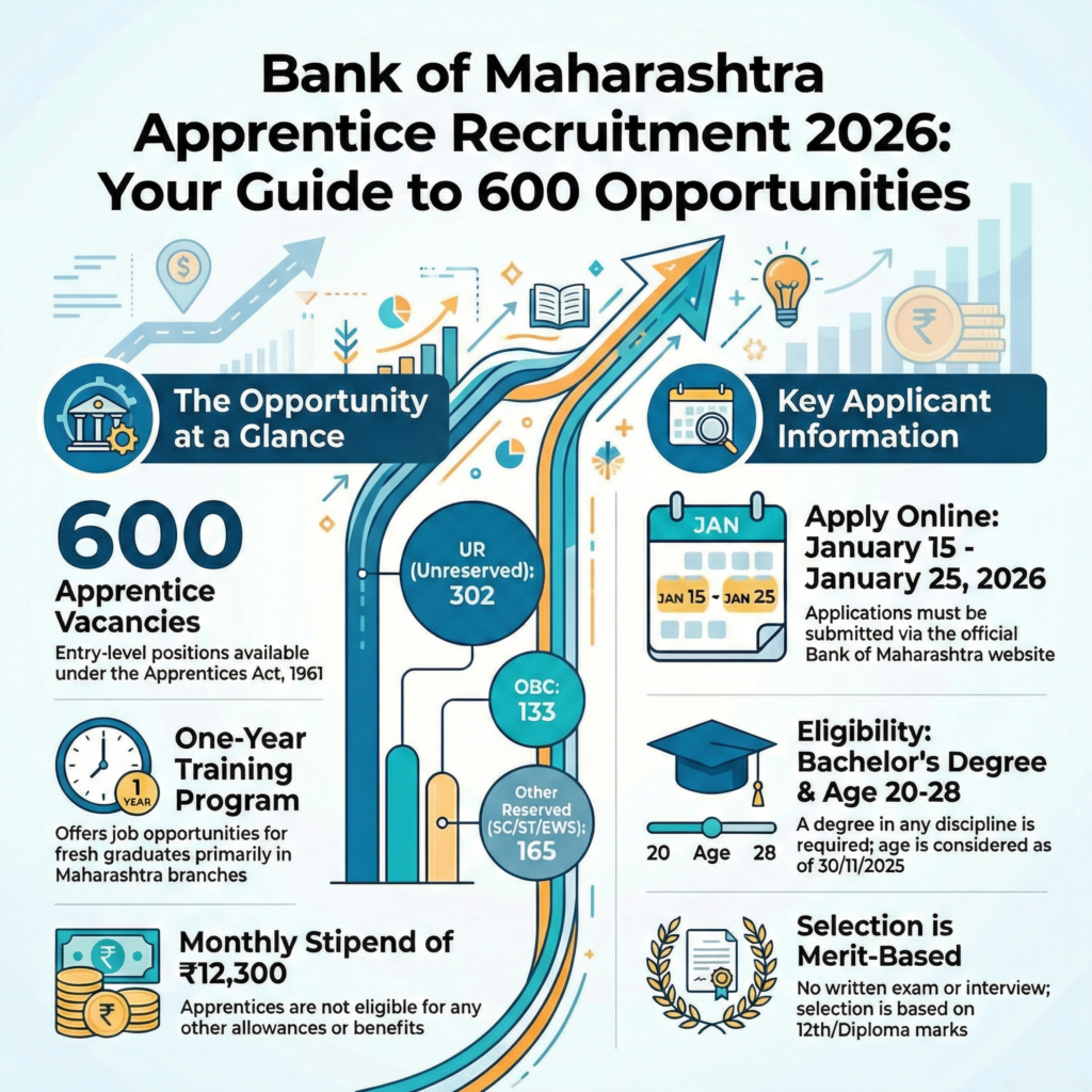 Bank of Maharashtra Apprentice Recruitment 2026