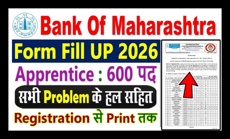 Bank of Maharashtra Apprentice Recruitment 2026