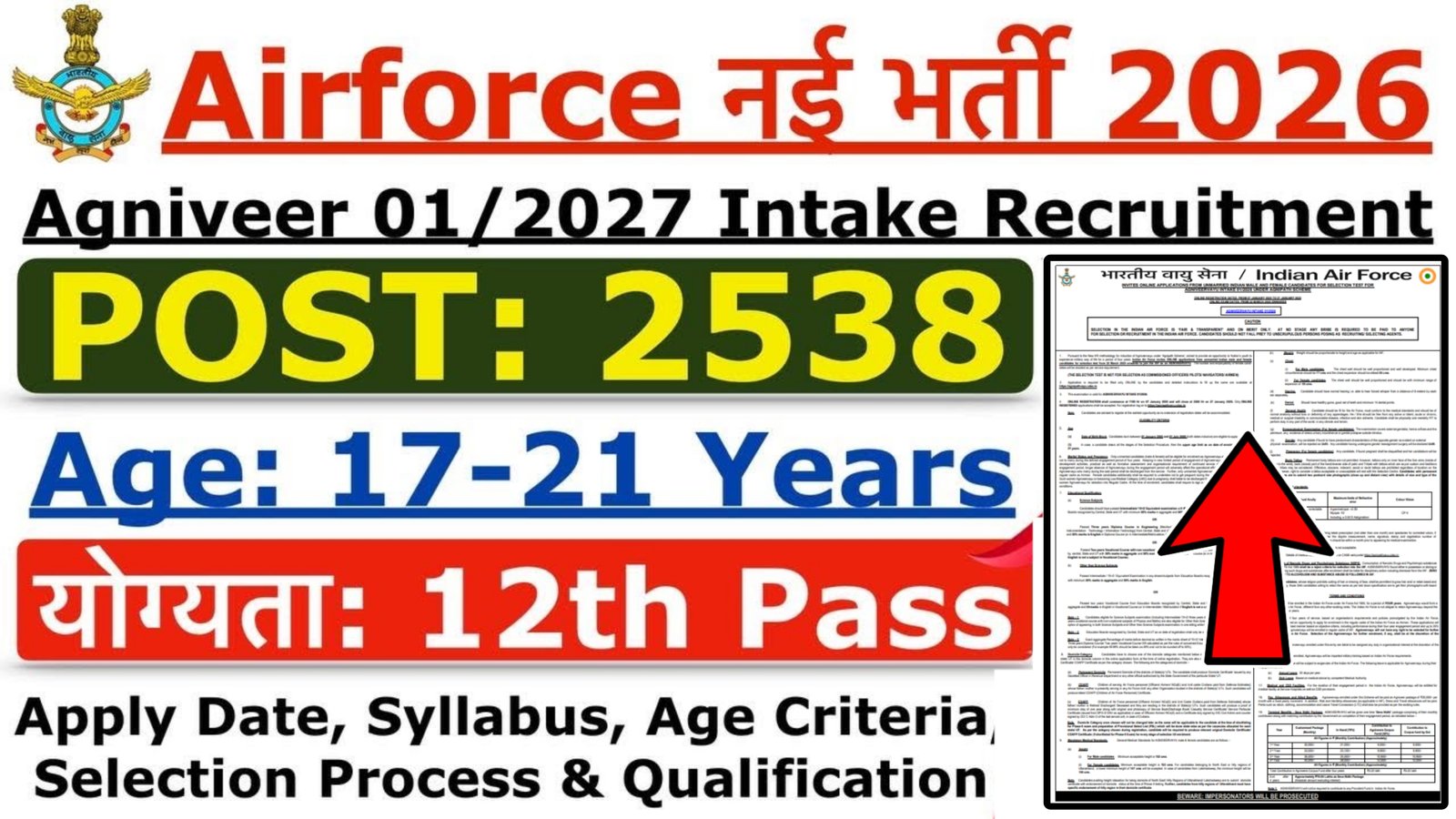 IAF Agniveer Vayu Recruitment 2026