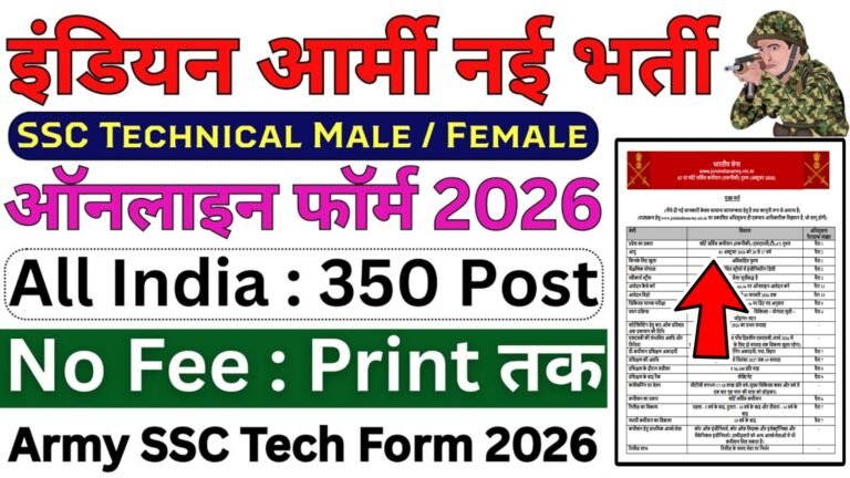 Indian Army SSC Technical Vacancy 2026