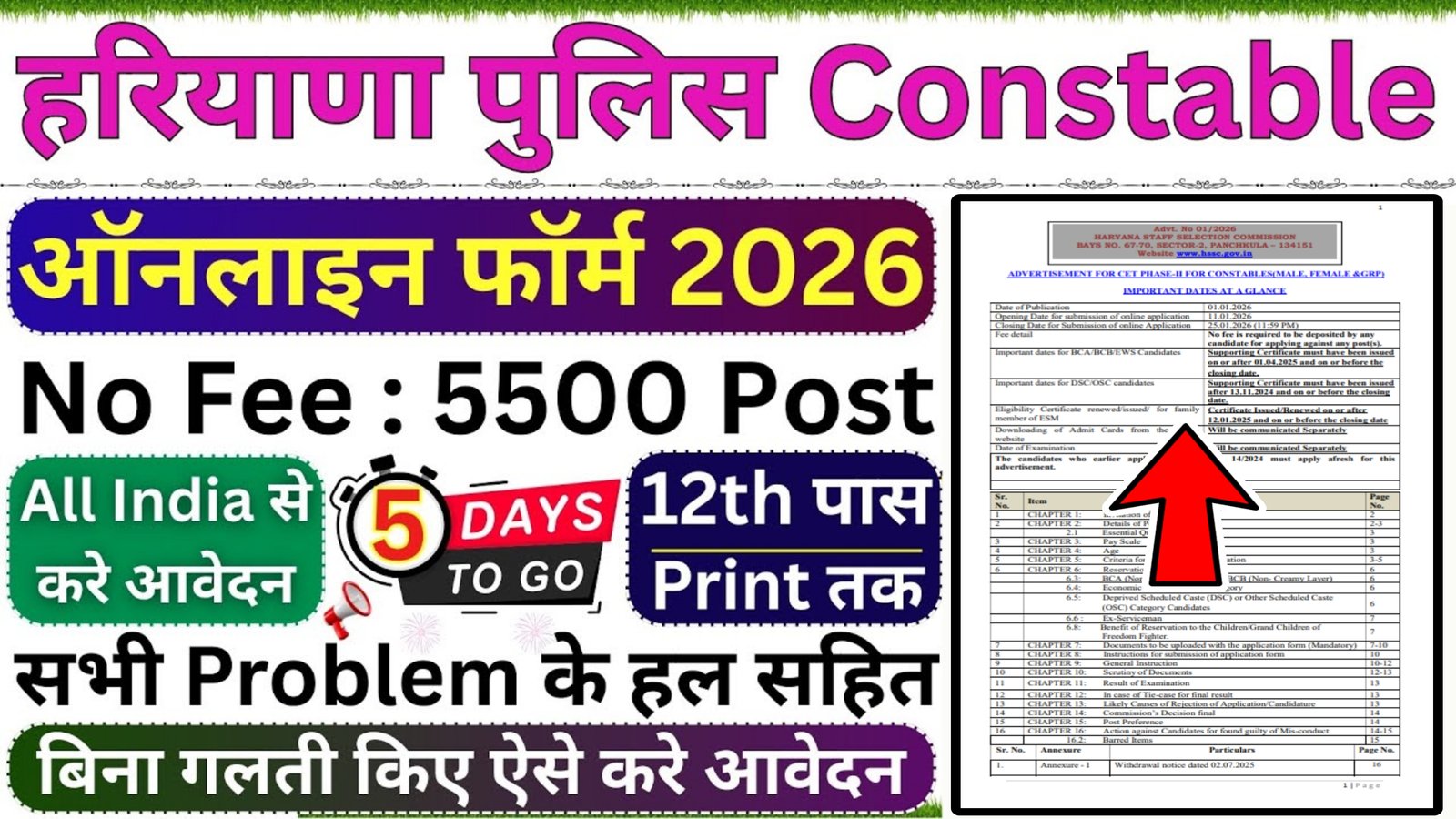 Haryana Police Vacancy 2026