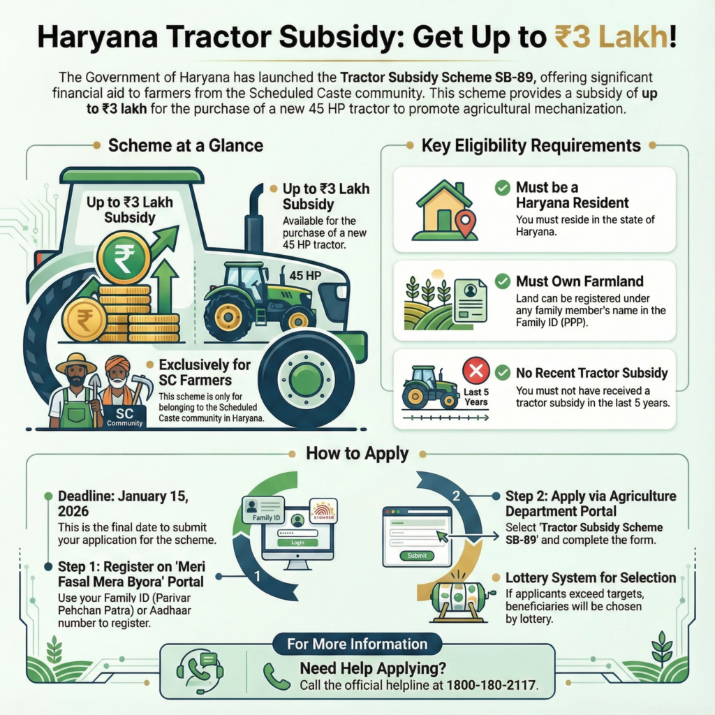 Tractor Subsidy Scheme 2026 