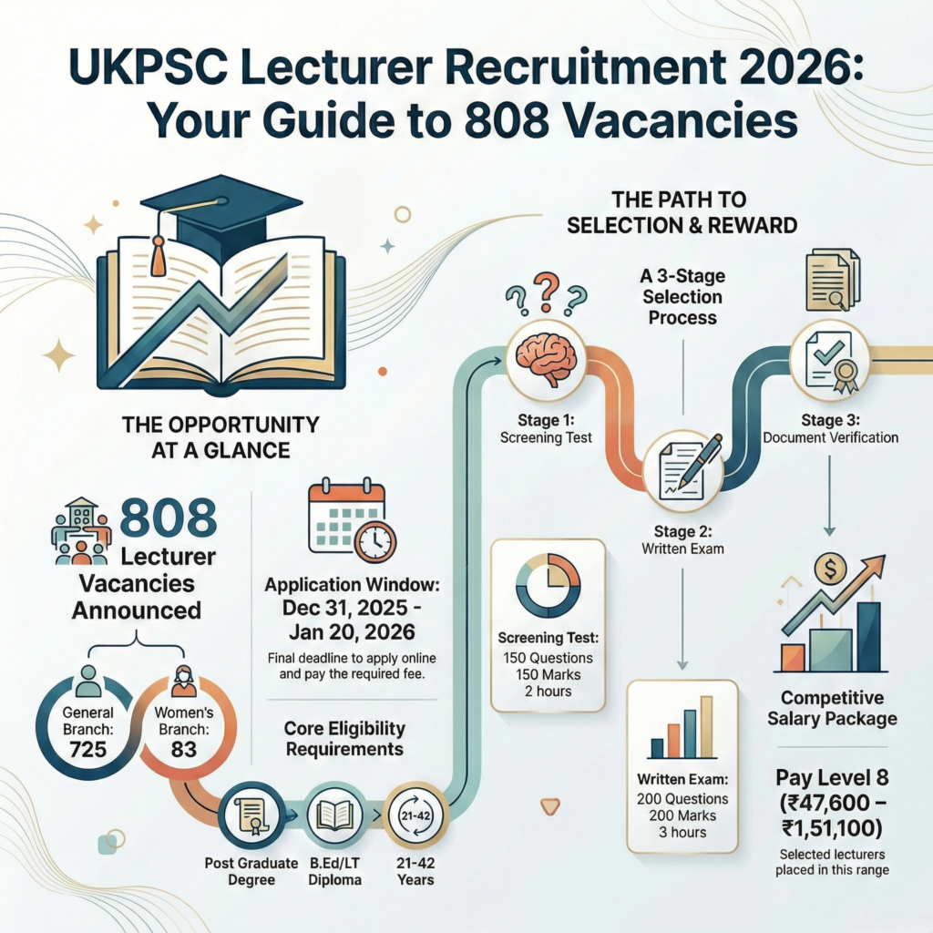 UKPSC Lecturer Notification 2026