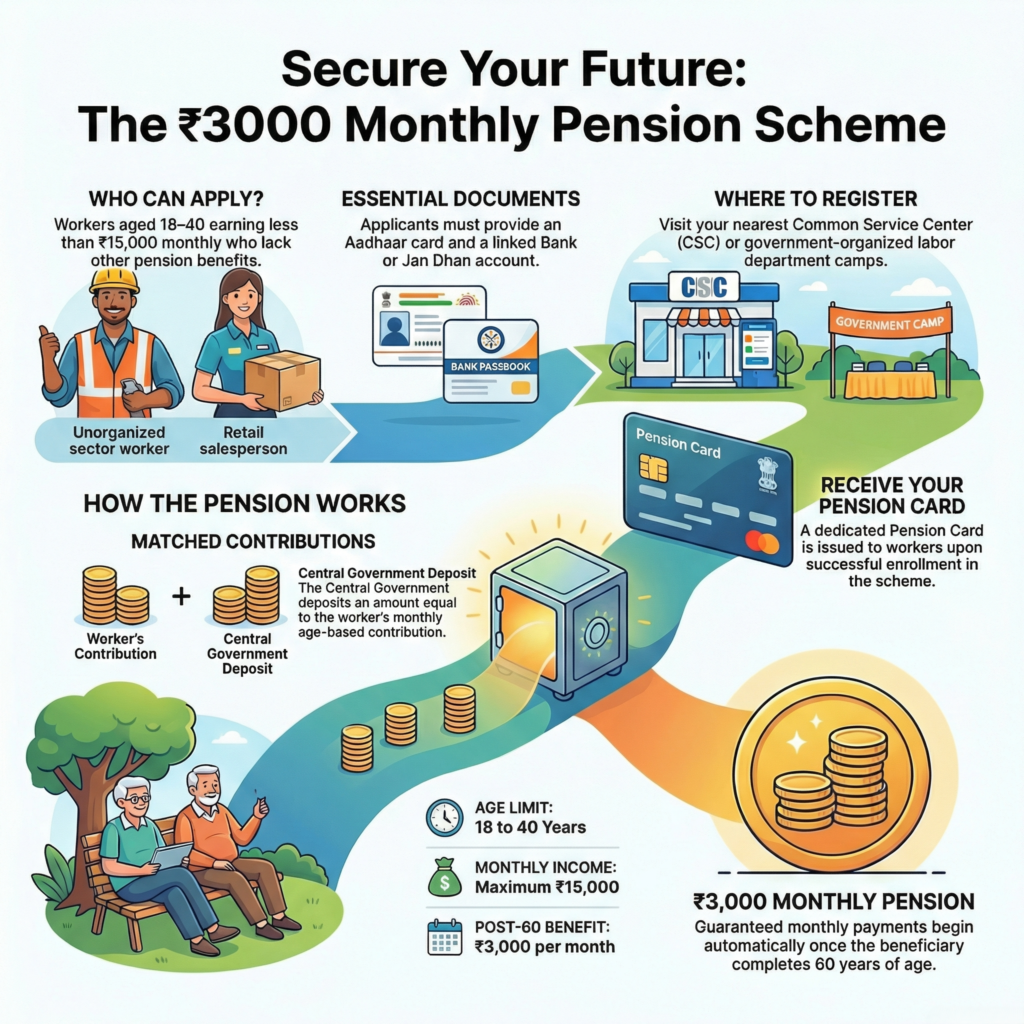 E Shram Card Dharkon Ko Rs 3000