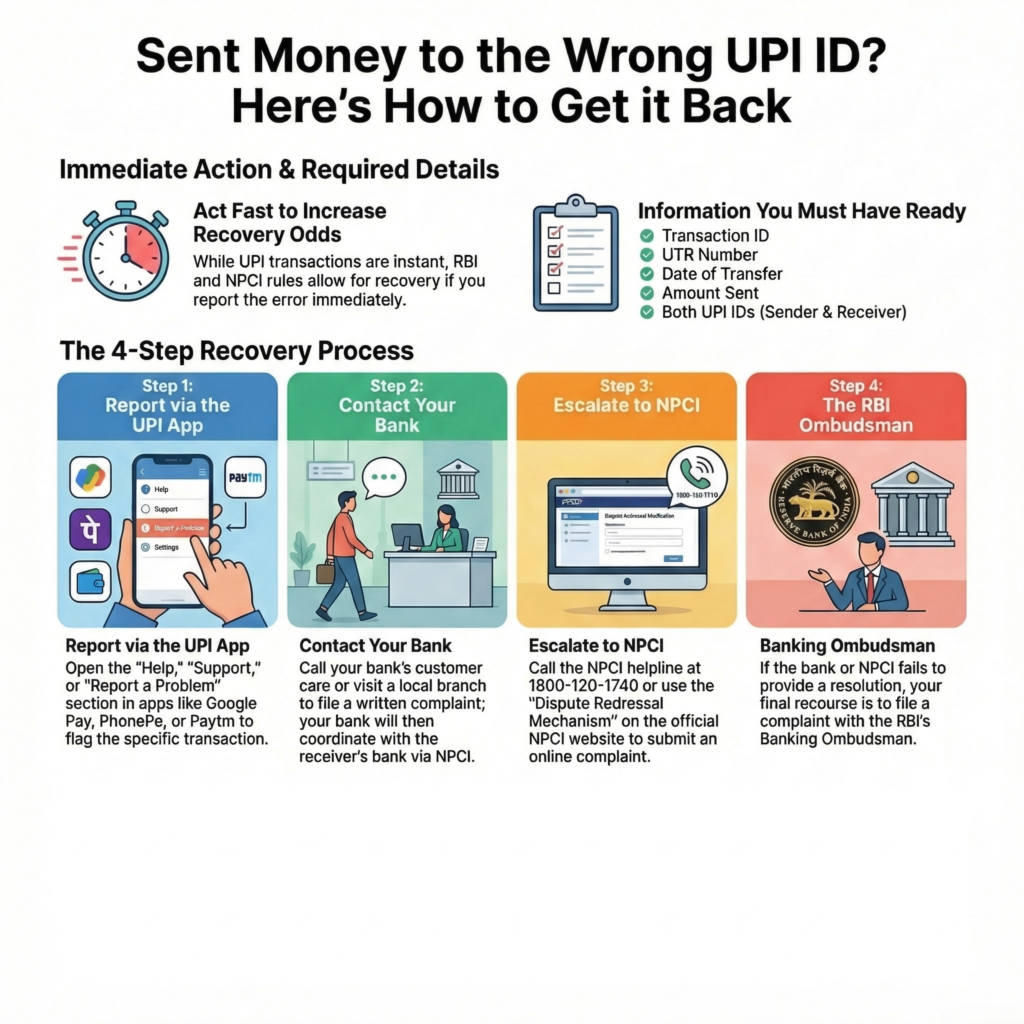 Wrong UPI Transaction Refund Money